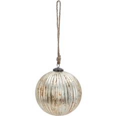 Glass Christmas Decorations Hill Interiors Burnished Glass Fluted Bauble Christmas Tree Ornament