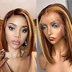 Blonde Bob Wig 10 Inch Natural Hair