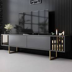 Skye Decor Rany 180 cm Guld Grafitgrå TV-bänk