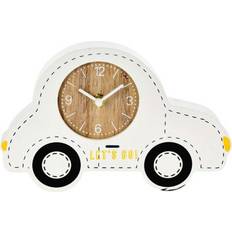 MDF Bordsklockor H&R Auto aus MDF-Platte 15,5 cm x 24 cm x 3,5 cm Tischuhr