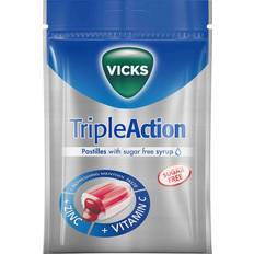 Halstabletter Triple Action Sugar Free Sugtablett