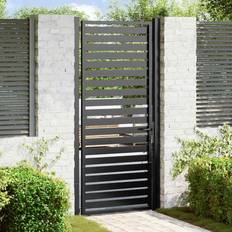 Havelåge 100 vidaXL Havelåge Låsbar 100x200 cm Aluminium Sort