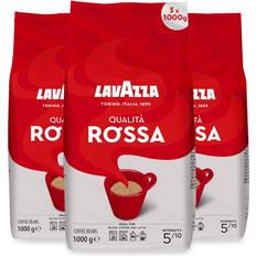 Whole Bean Coffee Lavazza Qualita Rossa Coffee Beans 1kg 3 Bags 1000g