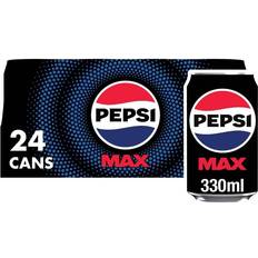 Pepsi Max No Sugar Cola Cans 24 x 330ml 33cl 24pack