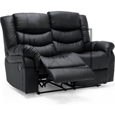 Snooze Online Snooze Online Black Leather Recliner Set Sofa