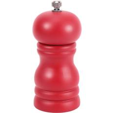 Spice Mills on sale SEM Wood Salt and Pepper Grinder Set Manual Shaker Solid Wood Red Spice Mill