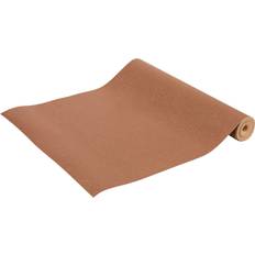 Brown Tablecloths URBN Living Faux PU Leather Table Runner Cloth 33x150 cm Bronze Tablecloth Brown