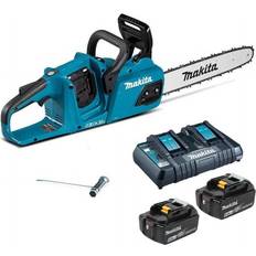 Makita Chainsaws Makita DUC355 Twin 18v / 36v LXT Cordless 35cm 14" Chainsaw Lithium 2 x6.0Ah