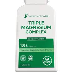 Supplements Wise Triple Magnesium Complex Malate Taurate Capsules 120 pcs