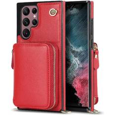 GANGXUN Case for Samsung Galaxy S22 Ultra Shockproof Wallet Leather Pocket