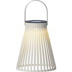 Lumineo Solar Gartenleuchte LED Laterne 14x18cm Kunststoff Weiß