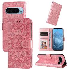 Google Pixel 9 Pro Wallet Cases GANGXUN Case for Google Pixel 9 Pro Leather Flip Card Slots Protective Cover