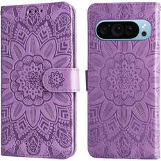 Google Pixel 9 Pro Wallet Cases GANGXUN Case for Google Pixel 9 Pro Leather Flip Card Slots Protective Cover