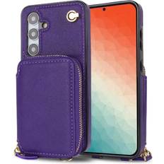 GANGXUN Case for Samsung Galaxy S24 Leather Wallet Pocket Shockproof
