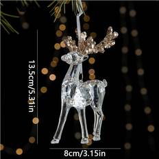 Plastic Christmas Tree Ornaments YETP Star Acrylic Crystal Ornaments Christmas Tree Ornament
