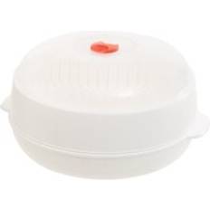 White Microwave Kitchenware Premier Housewares Ikoma White And Clear Steamer One Size Microwave Kitchenware