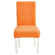 Orange Loose Covers HOD Home Square Geometric Style Loose Chair Cover Orange