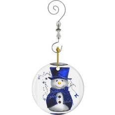 Velvet Christmas Tree Ornaments Famgem Snowman In Blue Velvet 3188 Christmas Tree Ornament