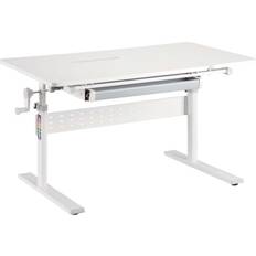 Børneskrivebord Hvid Justerbar 100 x 60 x 76 cm