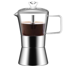 Exogio Moka Induction Stovetop Espresso Maker 240 Ml