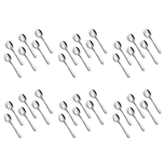 Brown Coffee Spoons Spactz 30 Pieces of Espresso 4.7 Inch Stainless Steel Mini Spoon Dessert Coffee Spoon