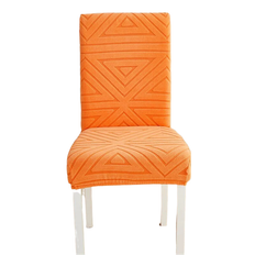 Orange Loose Covers HOD Home Triangular Design Elastic Material Loose Chair Cover Orange