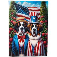 Garden & Outdoor Environment Carolines Treasures Unisex All American Saint Bernard Polyester Fabric Garden Flag 15.5 x 11.25 in