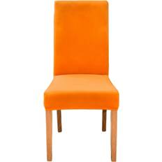 Orange Loose Covers HOD Home Velvet Plush Stretch Slipcover Elastic Spandex Loose Chair Cover Orange