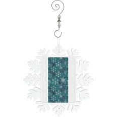 Turquoise Christmas Decorations BearLad Snowflake Decoration Car Hanging Charm Gift with Hook Christmas Tree Ornament