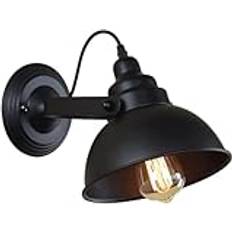 WOYHZXT Vägglampa Väggspotlight för Inomhusbruk Justerbar Väggmonterad Metall Rusty Noir Väggarmatur