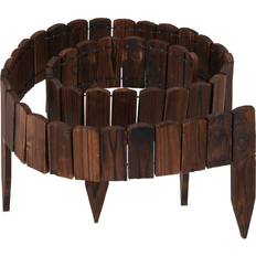 Beetkanten Relaxdays Beeteinfassung Holz Flexibel Dunkelbraun