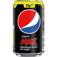 Pepsi Max No Sugar Cola Can 330ml Pack of 24 33cl 24pack