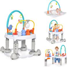 Casart 4-In-1 Baby Bouncer Activity Center with Walker Bouncing Saucer