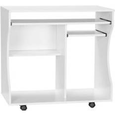 White Writing Desks Homcom Computer Table Study with Sliding Keyboard Tray Writing Desk