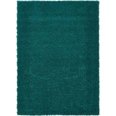 Mega Flooring Shaggy Modern Plain Rug 160cm x 230cm Green