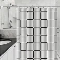Bathroom Accessories AX Trade 1pc With Pattern Shower Curtain PEVA Waterproof