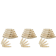 Wood Rolling Pins Exogio 45 Pieces Wooden Mini 6 Inches Rolling Pin