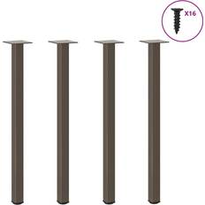 vidaXL Sofabordben 4 Stk Naturstål 72-74 cm Stål Sofabord