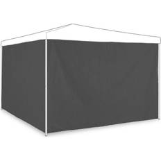 Plastic Pavilions Relaxdays Side Panels Set of 2 for 3 x 2 m Gazebos Waterproof without Window Plastic Grey