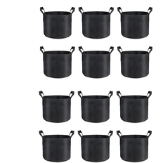 Kopinma 12-Pack Grow Bags 5 Gallon Thick Fabric Planter