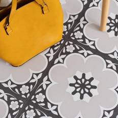 Flooring Fine Decor Daphne Black Peel And Stick Vinyl Floor Tiles