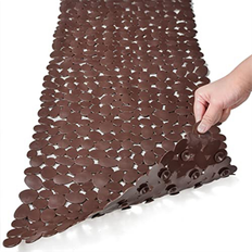 Bathroom Accessories Spactz Pebble Bath Mat for Bathtub to Anti-Slip in Shower Black
