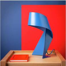 Habitat 60 Ribbon 36cm Metal Looks As Fresh - Blue Table Lamp