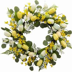 Easter Decorations Hiigyl Artificial Wreath Hanging 50% Offer Easter Decoration