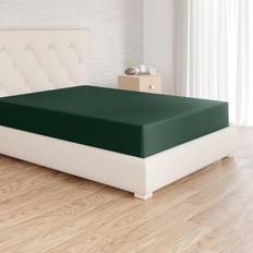 Oxford Homeware Emerald 152 x 200 cm Emerald Green Bed Sheet Green