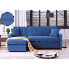 Humza Amani Hinton L Shaped Corner Bed with Hidden Storage Sofa