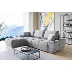 Olympia TU Enzo Corner Grey Left And Right Arm Sofa Bed With Storage Sofa