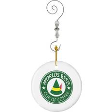 Brown Christmas Tree Ornaments Famgem Ornaments Ceramic Charm with Hook Crystal Handmade Stuffer - Brown Christmas Tree Ornament