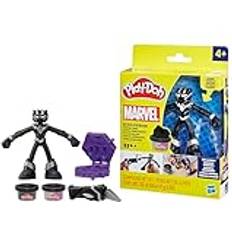 Black Dough Clay Play-Doh Marvel Black Panther Cutting Claws Action Figure Super Hero Toy
