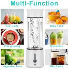 Measurement Indicator on the Pitcher Smoothie Blenders Zeuxo Portable Blender 17Oz Personal Blender 4000mAh